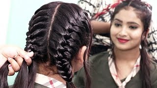 two side fish braided hairstyle for girls  hair style girls  trendy hairstyles 2020 [upl. by Mauralia572]