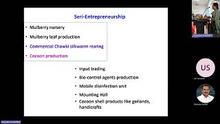 Guest LectureEntrepreneurship Opportunities in Sericulture [upl. by Ecyal605]