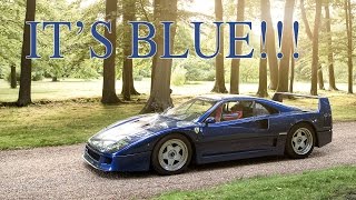 Why Is My Ferrari F40 Blue London Drive [upl. by Kenti]