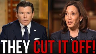 Aides CUT OFF Interview as Kamala Harris BOMBS on Fox News [upl. by Malamut]