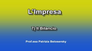 LImpresa 7 Il Bilancio [upl. by Plotkin]