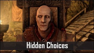 Skyrim 5 Secret Choices You Didn’t Know You Had in The Elder Scrolls 5 Skyrim [upl. by Stodder]