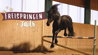 Freispringen  Lustiger Stalltag mit Nici  Fails  VLOG 51  Pilsali [upl. by Laflam38]