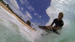 Sandy beach shorebreak wipeouts [upl. by Tneicniv361]