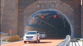 Worlds Highest Highway Tunnel Opens to Traffic in Chinas Tibet [upl. by Kenward]