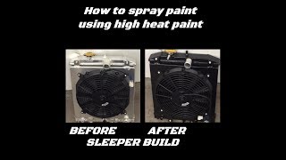 Sleeper Build Part 4How to paint a radiator for a sleeper look High heat paint [upl. by Awuhsoj653]