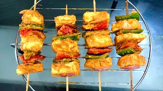 Paneer Tikka in Microwave Oven  IFB Microwave Oven Paneer Tikka  Grilled Paneer Tikka Recipe [upl. by Nosnirb567]