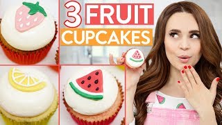 3 DIY FRUIT FLAVORED CUPCAKES [upl. by Eb]