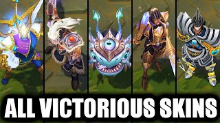 All Victorious Skins From All Ranked Seasons League of Legends [upl. by Nyliram]