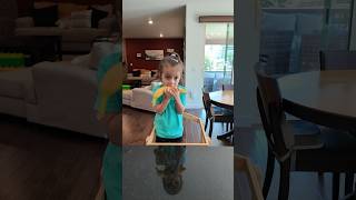 Special Banana Peeling Techniques familyfun shortsviral youtubekids cutekids [upl. by Ilenna]