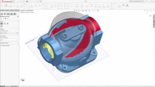 Geomagic for SOLIDWORKS 3D mesh to solid model of a gas valve [upl. by Norris985]