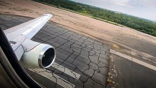 LATE ROTATION Canadian North 737200 FULL TAKEOFF From Yellowknife [upl. by Elmore]