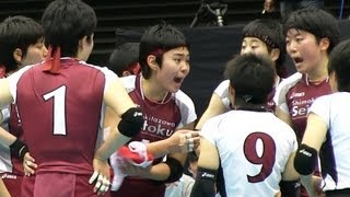 Volleyball 下北沢成徳 × 熊本信愛女 3S 春高バレー2013112 [upl. by Cochrane]