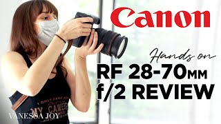 Canon RF 2870mm F2  Best Lens for WEDDINGS Review [upl. by Jaella]