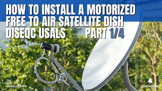 DIY Guide to Installing a Motorized Free To Air Satellite Dish Part 1 of 4  Setting Up Pole [upl. by Alesi]