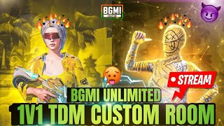 BGMI TDM LIVE CUSTOM ROOM  LIVE TDM 1V1 PUBG TDM LIVE 1V1 [upl. by Clippard]