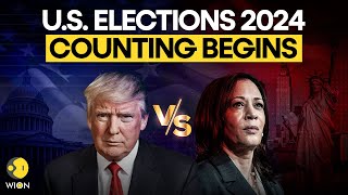 US Election Vote Counting Live Who Will Win The Race To Power Trump Or Harris  Trump Leads  WION [upl. by Lesh]