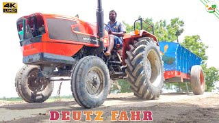 Same Deutz Fahr 3042 E Tractor fully loaded  Tractor Videos  Come to Village [upl. by Liba]