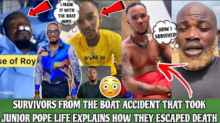 SURVIVORS FROM THE BOAT CR∆SH THAT TOOK JUNIOR POPE LIFE AWAY EXPLAINS HOW THEY ESCAPED THE CR∆SH😱 [upl. by Bleier117]