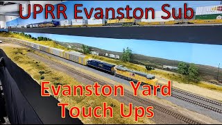 Evanston Yard Touch Ups on the UPRR Evanston Subdivision  HO Model Train layouts in Action s2023e47 [upl. by Haman]