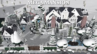 Winter MEGA Mansion Bloxburg Speedbuild [upl. by Barnett]