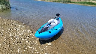 HydroForce Cove Champion X1 Inflatable SitInside Kayak  Buzau River [upl. by Hazlip]