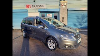 SEAT Alhambra 20 TDI SE Lux DSG Auto Paddle Shift AdBlue Pan June 2015 Reg 111k miles FSH [upl. by Catherina]