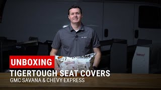 Unboxing TigerTough Seat Covers for GMC Savana amp Chevrolet Express Vans [upl. by Candie746]