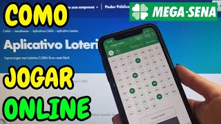 Como jogar na MegaSena de forma online [upl. by Blainey]