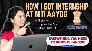 How to get NITI Aayog internship 2024  NITI Aayog internship interview  Internship Roadmap [upl. by Rudman]