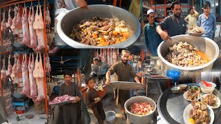 Marko Rosh recipe  street food  Dumpukht recipe  Cooking 100 kg Roosh in Jalalabad Marko Bazaar [upl. by Lussi]