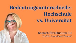 Hochschule vs Universität Bedeutungsunterschiede [upl. by Mosora]