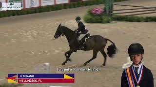 Round Review JJ Torano  Dover SaddleryUSEF Hunter Seat Medal Final [upl. by Eserahc]