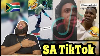 AMERICAN REACTS to South Africa Got Talent 🇿🇦  Top Mzansi Skits  TikTok Compilation [upl. by Kinsman]