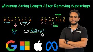 Minimum String Length After Removing Substrings  Leetcode 2696 [upl. by Ahs]