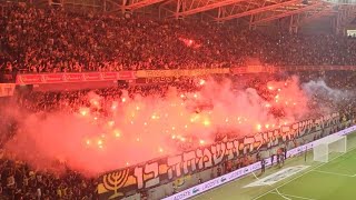 Pyroshow Beitar Jerusalem vs Maccabi Netanya 23523 אבוקות נגד מכבי נתניה  La Familia [upl. by Rahs]