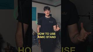 How to use a mic stand musician musicproducer beginnermusician indiemusician recordingartist [upl. by Naol]