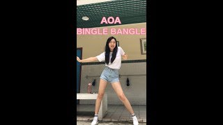 AOABINGLE BANGLE dance cover by MELODY NG [upl. by Ahtram]