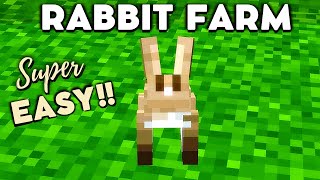 🐇SIMPLE EASY Minecraft Rabbit Farm Tutorial BedrockJava 118 [upl. by Lucius271]