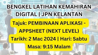 PEMBINAAN APLIKASI  APPSHEET NEXT LEVEL [upl. by Beth]