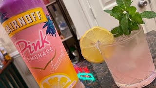 SMIRNOFF PINK LEMONADE VODKA COCKTAIL 🍹 “ THE PINK LEMONADE “ [upl. by May]