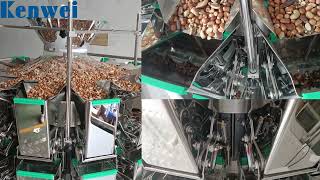 Rotary packing machine with multihead weigher for groundnut [upl. by Hayalat]