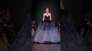 Toma Korol walking for Georges Hobeika Springsummer 2023 Couture show [upl. by Ynnob4]