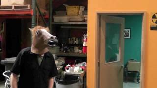 Dramatic Horse Mask  Archie McPhee [upl. by Henrieta401]