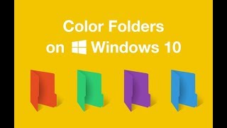 How to Change the Color of Your Folder on Windows 10 🎨 [upl. by Ahsuoj]