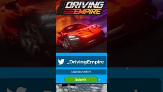 Driving Empire New Codes Event [upl. by Elocan52]