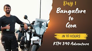 Bangalore to Goa via Hubbali amp Dharwad  KTM 390 Adventure  North Goa  Baga Beach [upl. by Mccullough]