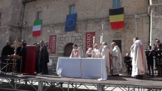 A Norcia iniziano le celebrazioni benedettine [upl. by Hsaniva]