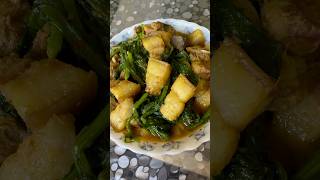 Pork With Mustard Greens Recipe  Northeast Food shorts ytshorts youtubeshorts [upl. by Jegger321]