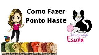 Como fazer Ponto hastes [upl. by Aleibarg434]